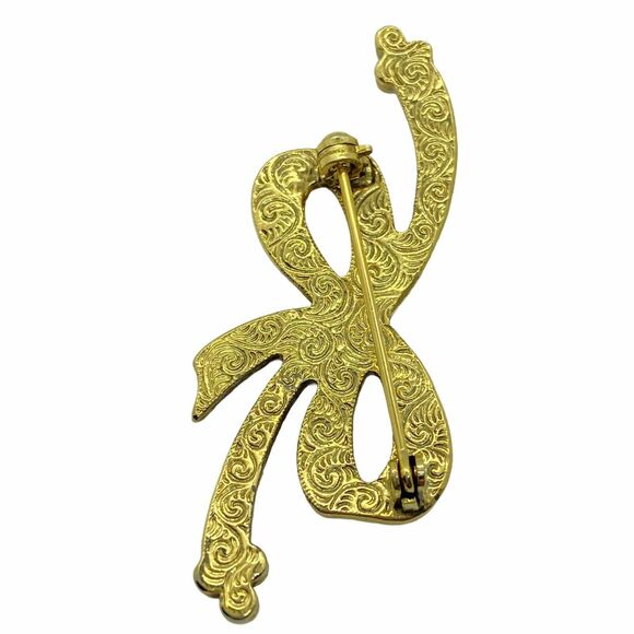 Vintage Gold Tone C-Clasp Assorted Pin Set Of 3 - Picture 4 of 8